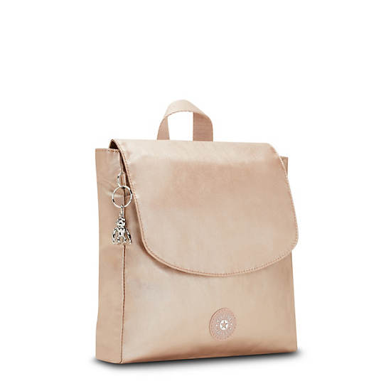 Sacs À Dos Kipling Dannie Metallic Small Beige | FR 1669LI